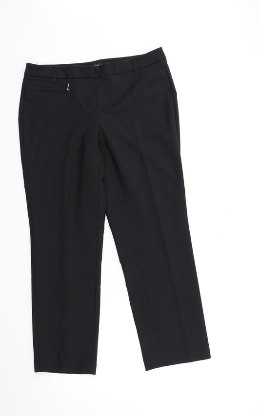 Womens UK Size 12 NEXT Regular Fit  Black Trousers