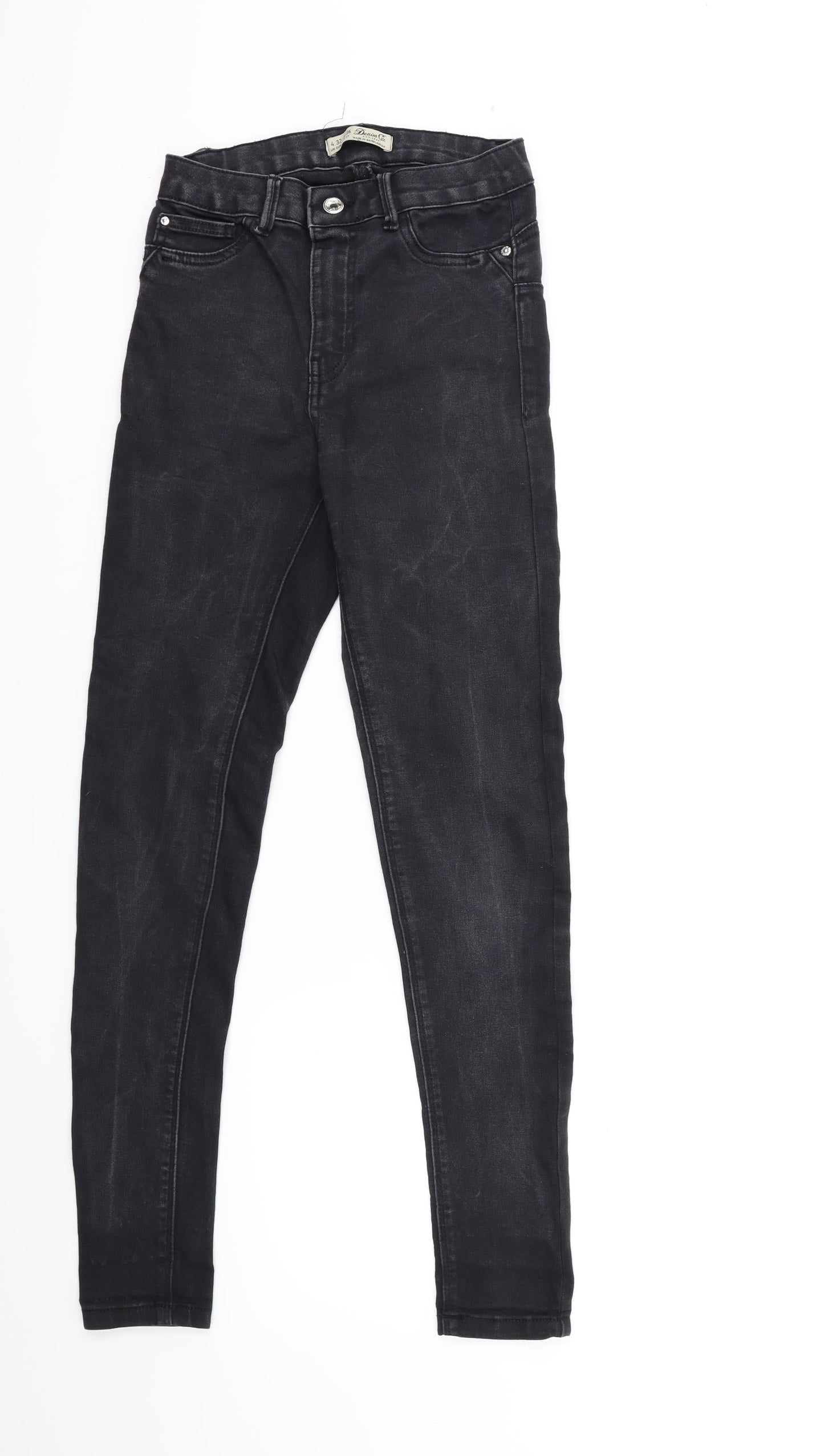 Denim & Co. Womens Blue  Denim Skinny Jeans Size 4 L28 in