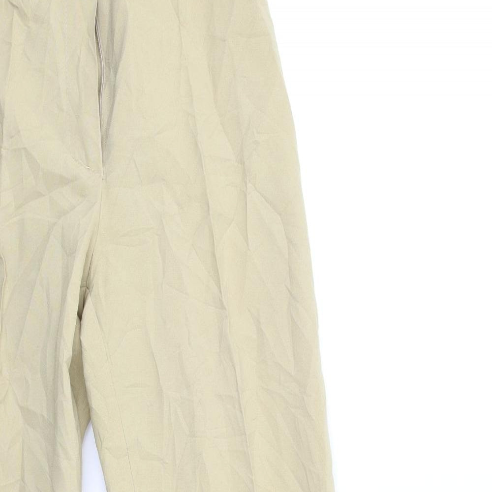 Womens UK Size 23 in Preworn Regular Fit  Beige Trousers