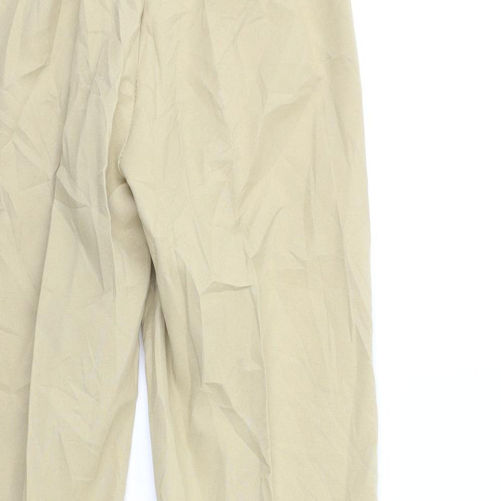 Womens UK Size 23 in Preworn Regular Fit  Beige Trousers