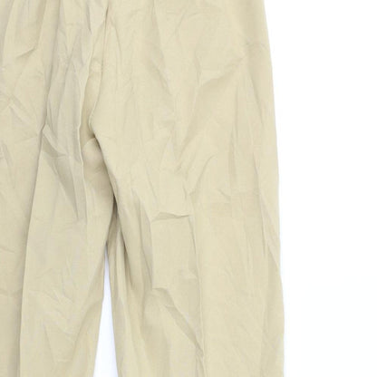 Womens UK Size 23 in Preworn Regular Fit  Beige Trousers