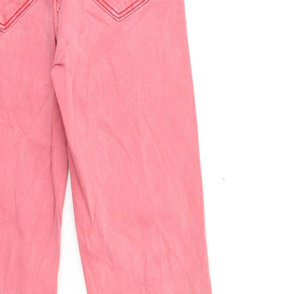 JEAN PAUL Womens Pink  Denim Skinny Jeans Size S L27 in