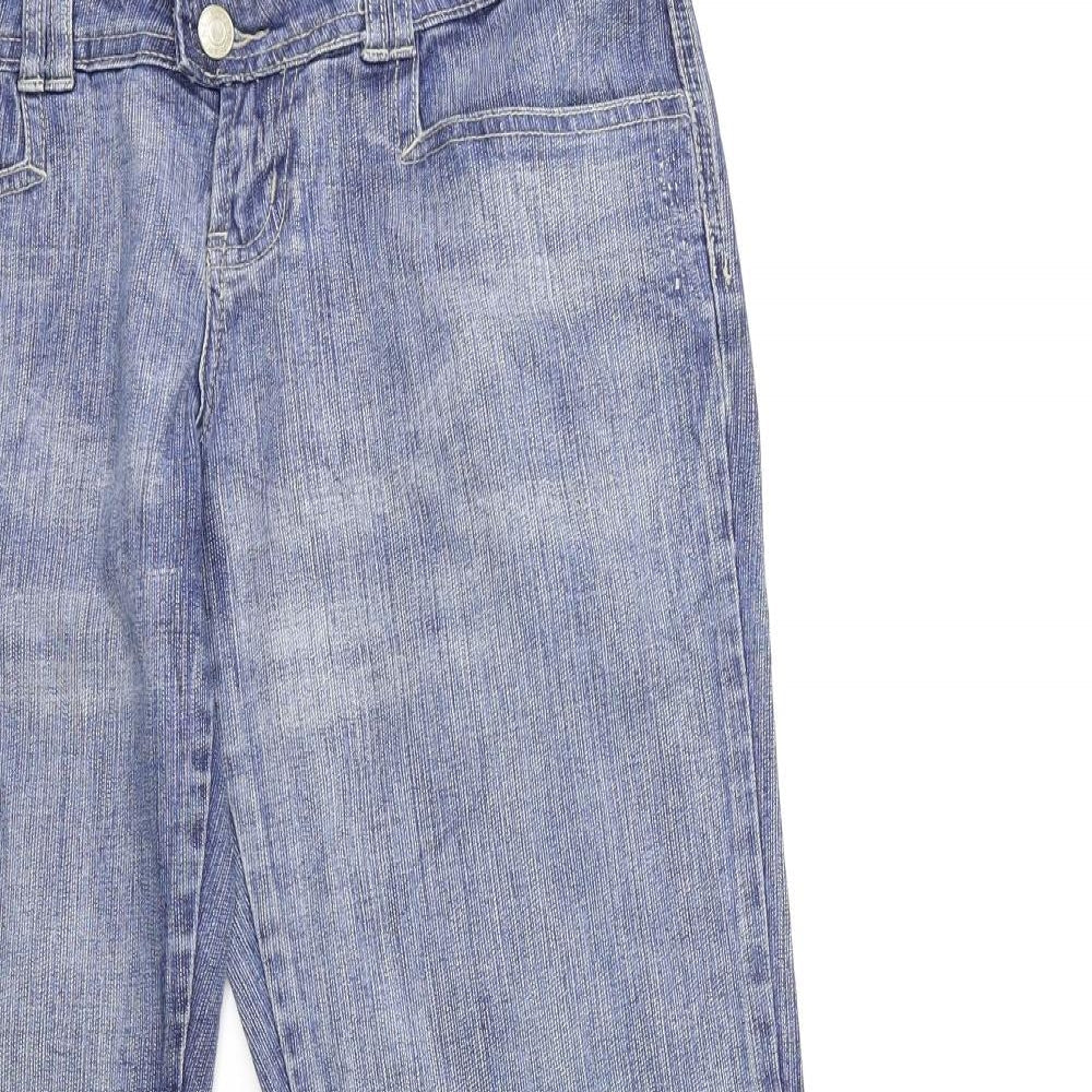 New Look Womens Black  Denim Straight Jeans Size 32 in L28 in