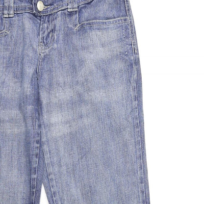 New Look Womens Black  Denim Straight Jeans Size 32 in L28 in