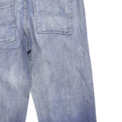 New Look Womens Black  Denim Straight Jeans Size 32 in L28 in