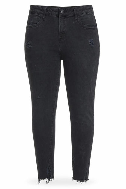 Womens UK Size 12 Denim & Co. Regular Fit Skinny Black Jeans