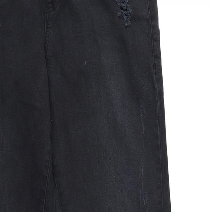 Denim & Co. Womens Black  Denim Skinny Jeans Size 12 L26 in