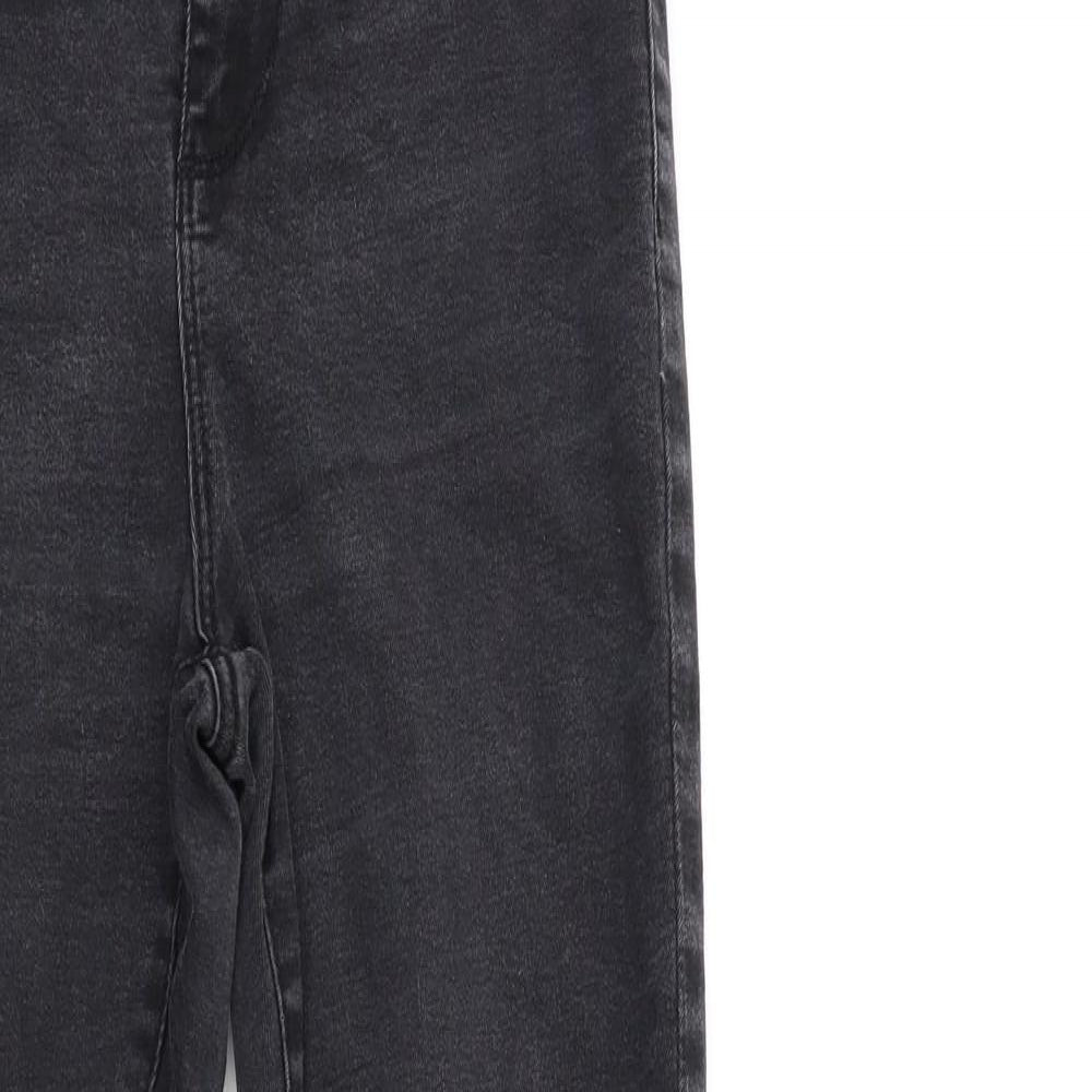 Denim & Co. Womens Black  Denim Skinny Jeans Size 10 L28 in