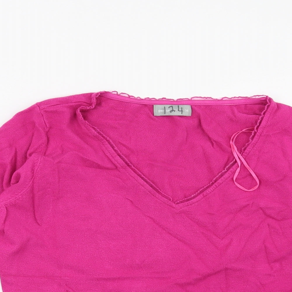 Per Una Womens Pink   Pullover Jumper Size 14