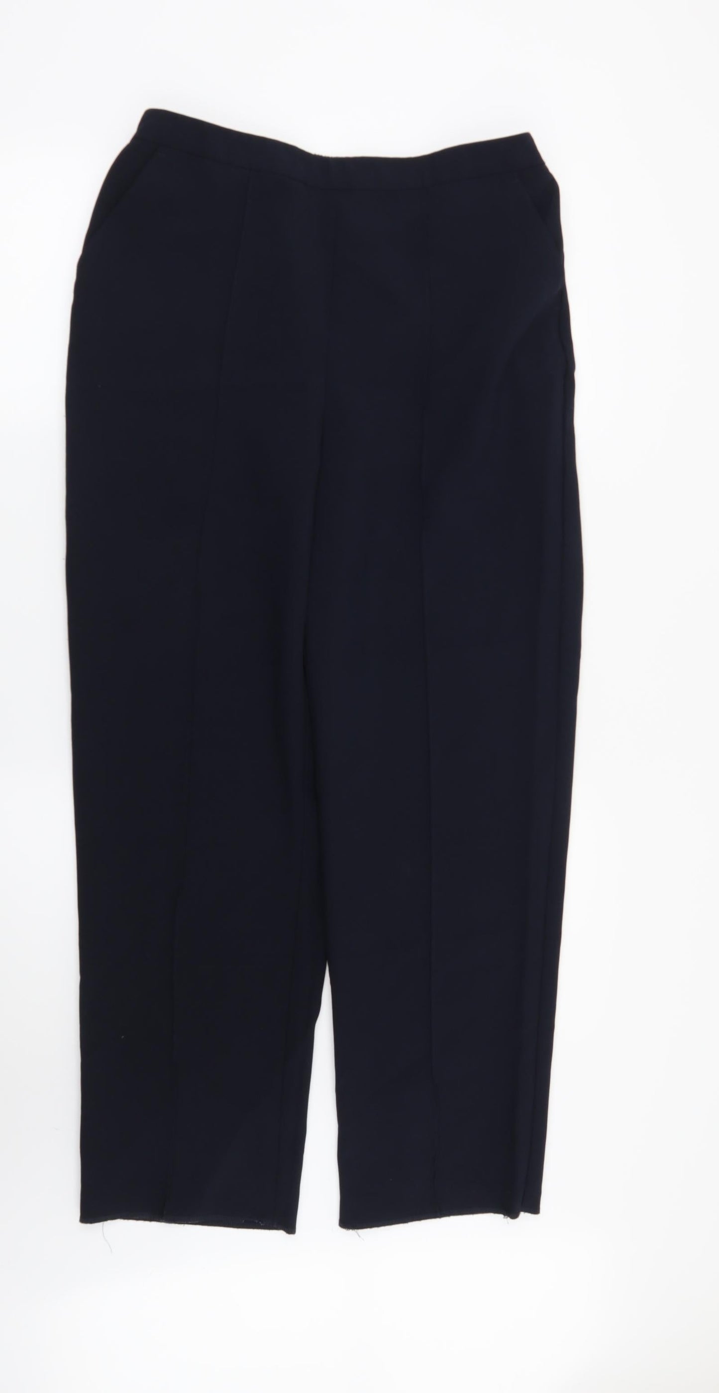 Womens UK Size 14 ISLE Regular Fit  Blue Trousers