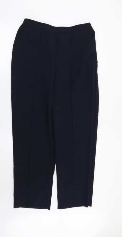 Womens UK Size 14 ISLE Regular Fit  Blue Trousers