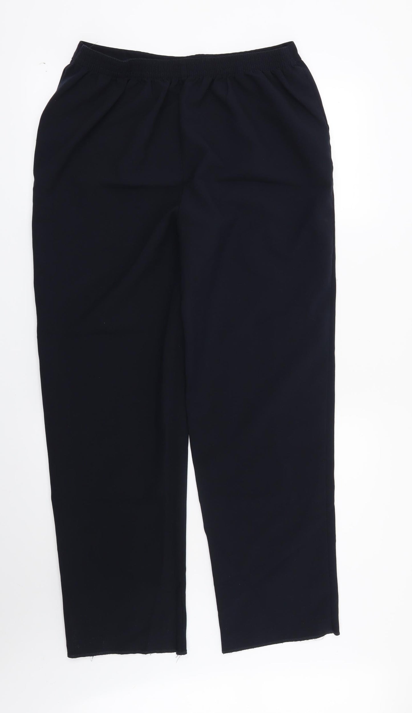 Womens UK Size 14 ISLE Regular Fit  Blue Trousers