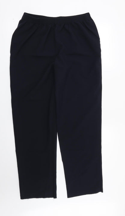 Womens UK Size 14 ISLE Regular Fit  Blue Trousers