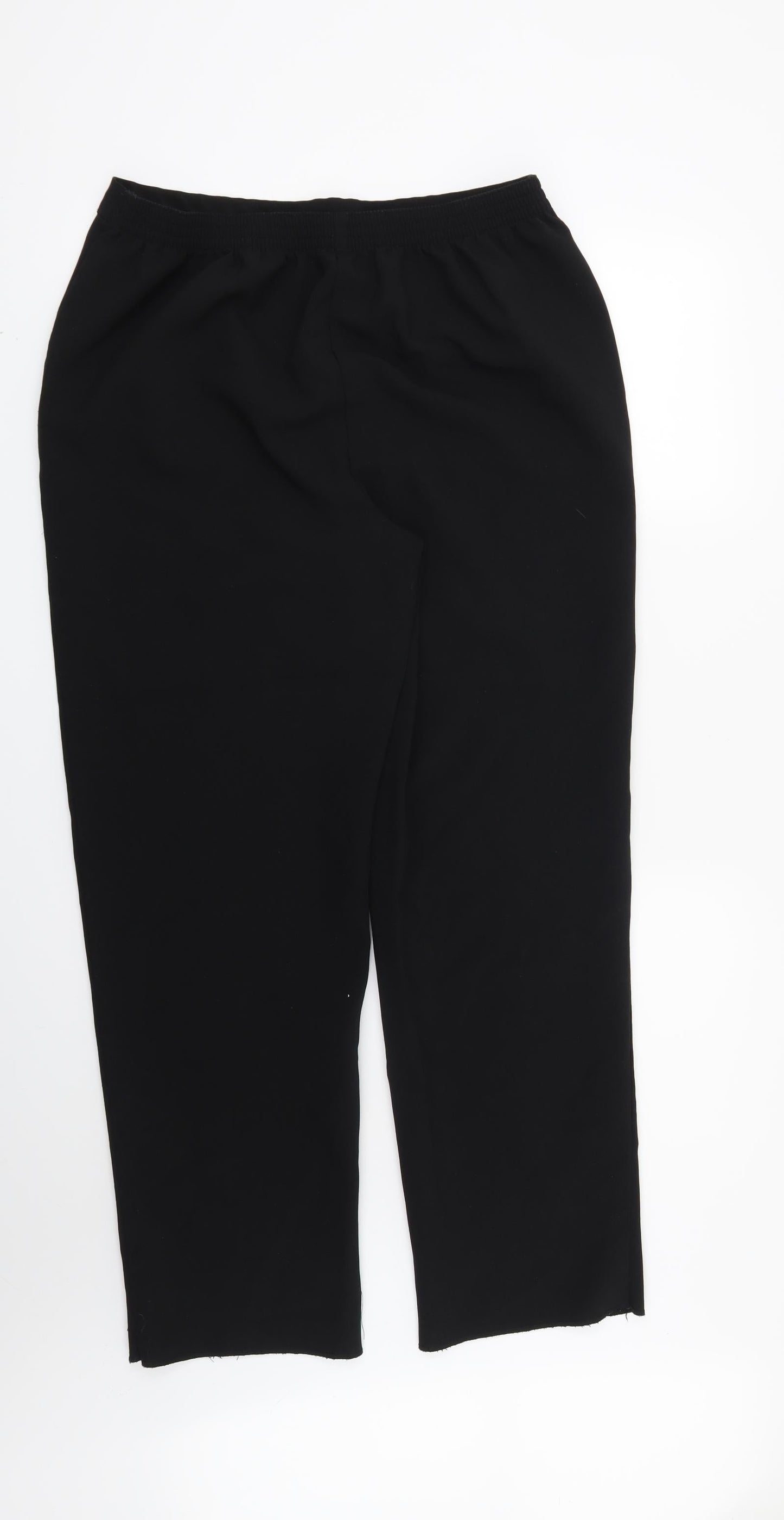 Womens UK Size 14 ISLE Regular Fit  Black Trousers