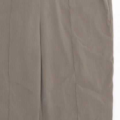 Womens UK Size 14 Preworn Regular Fit  Brown Trousers