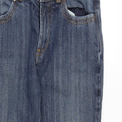 Womens UK Size 8 Preworn Regular Fit Skinny Blue Jeans