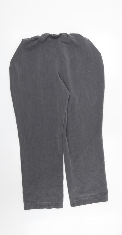 Womens UK Size 14 Preworn Regular Fit  Grey Trousers