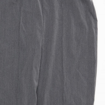 Womens UK Size 14 Preworn Regular Fit  Grey Trousers