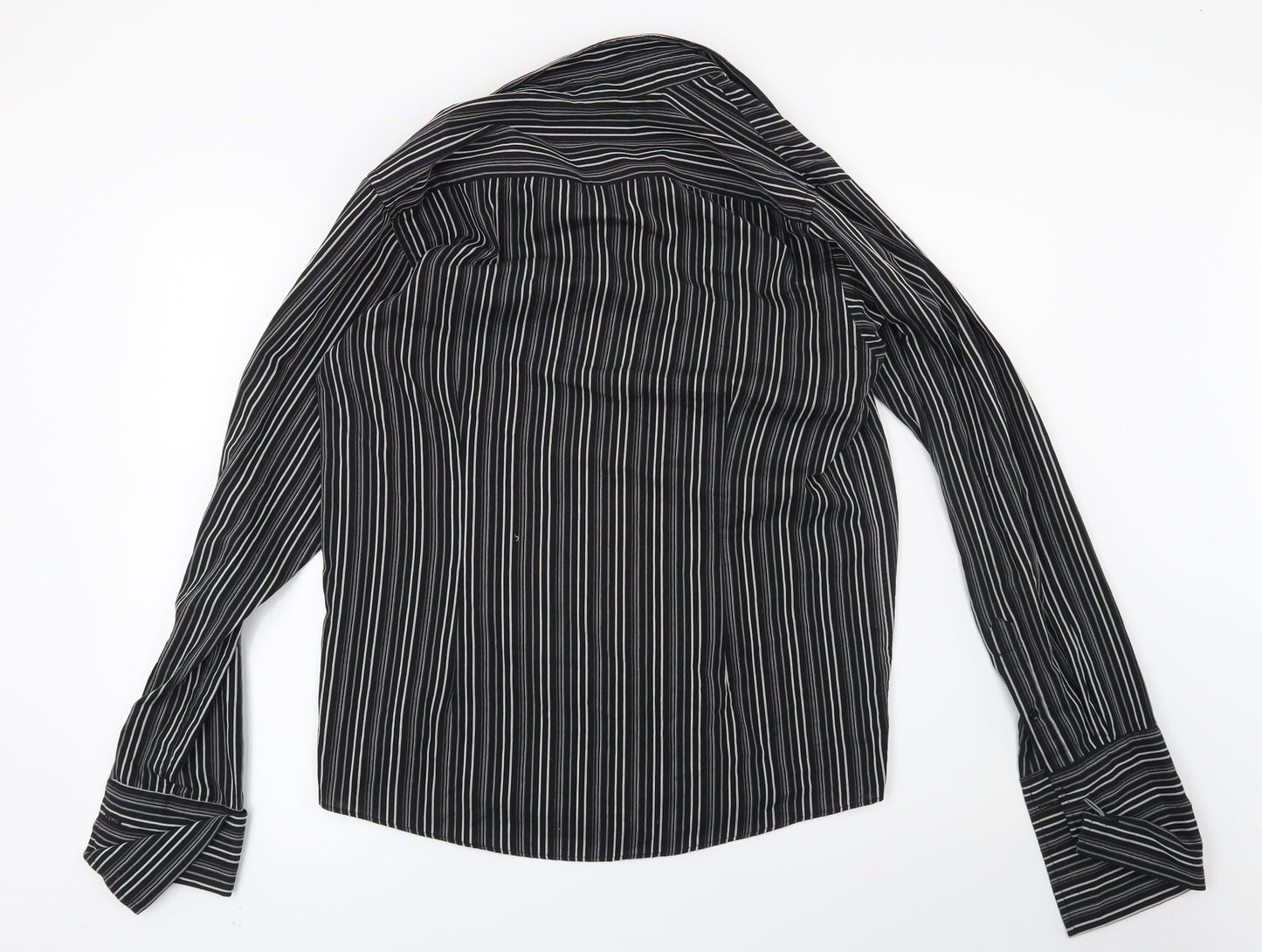 Mens UK Size M Cedar Wood State Black  Button-Up Long Sleeve Casual Shirt
