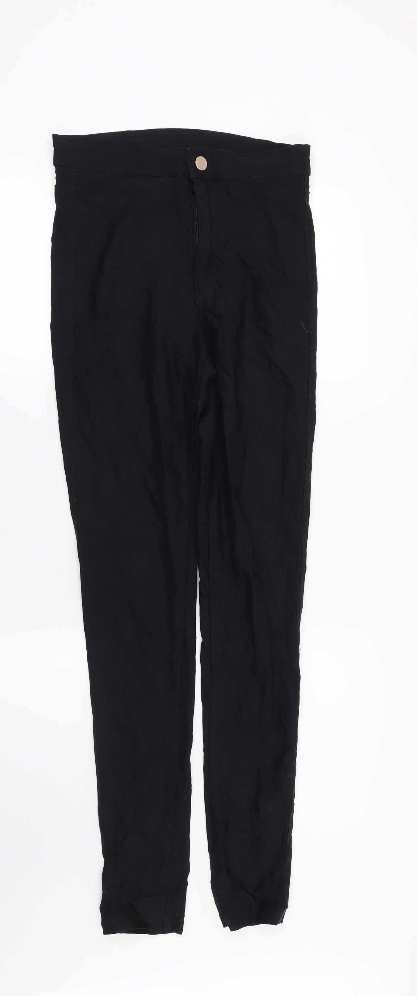 Womens UK Size 10 H&M Regular Fit  Black Trousers