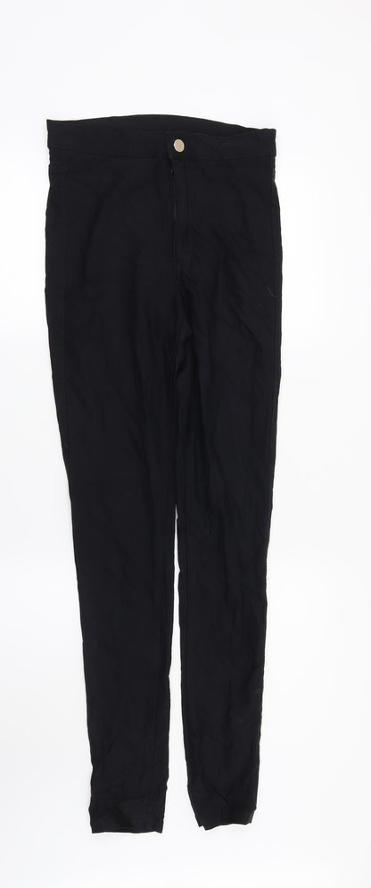Womens UK Size 10 H&M Regular Fit  Black Trousers