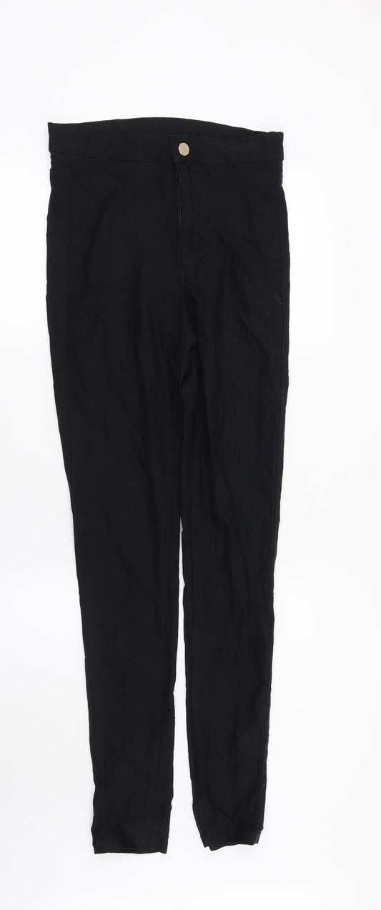 Womens UK Size 10 H&M Regular Fit  Black Trousers