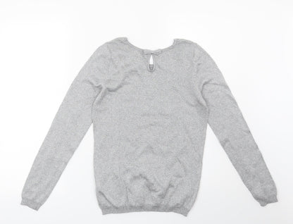 BHS Womens Silver   Pullover Jumper Size 8