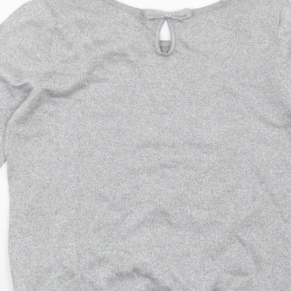 BHS Womens Silver   Pullover Jumper Size 8