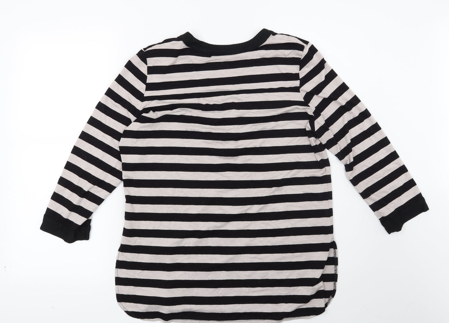 Wallis Womens Brown Striped  Basic Blouse Size M
