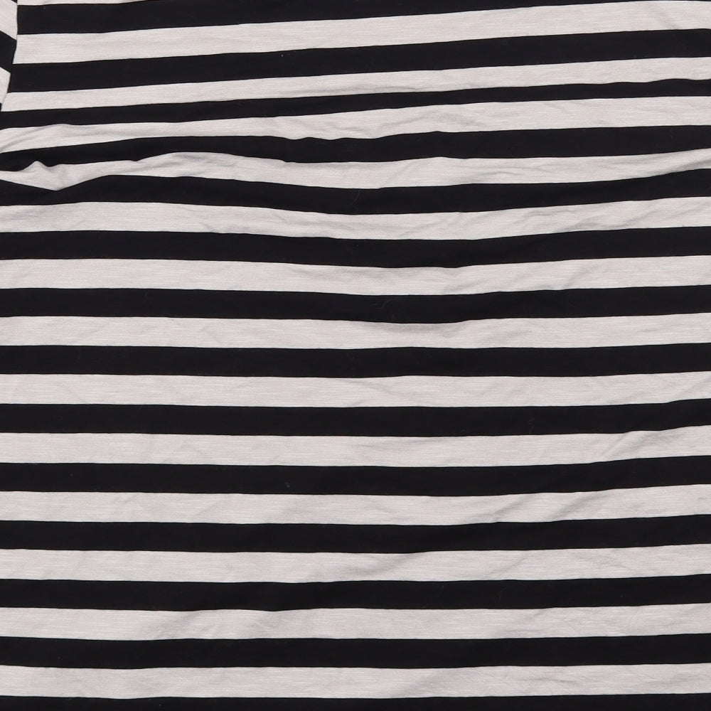 Wallis Womens Brown Striped  Basic Blouse Size M