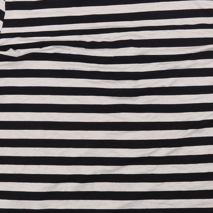 Wallis Womens Brown Striped  Basic Blouse Size M