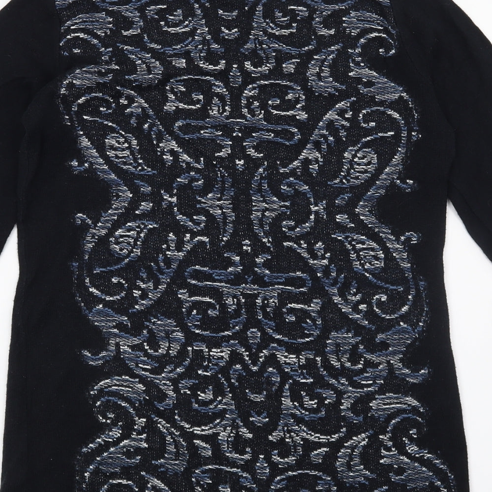 George Womens Blue Geometric  Pullover Jumper Size 10
