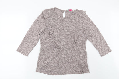 Womens UK Size 12 Dorothy Perkins Pink Basic Blouse