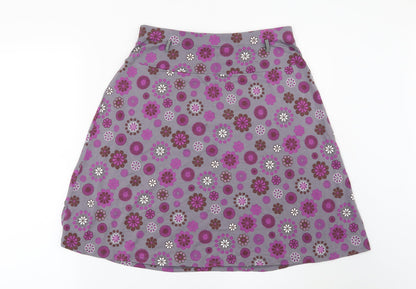 La Redoute Womens Grey Floral  A-Line Skirt