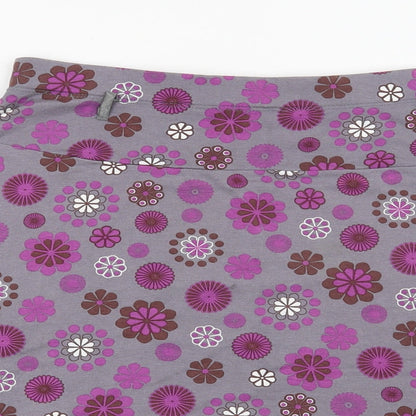 La Redoute Womens Grey Floral  A-Line Skirt