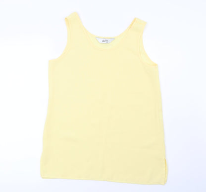Whimsy Womens Yellow   Basic Blouse Size 12