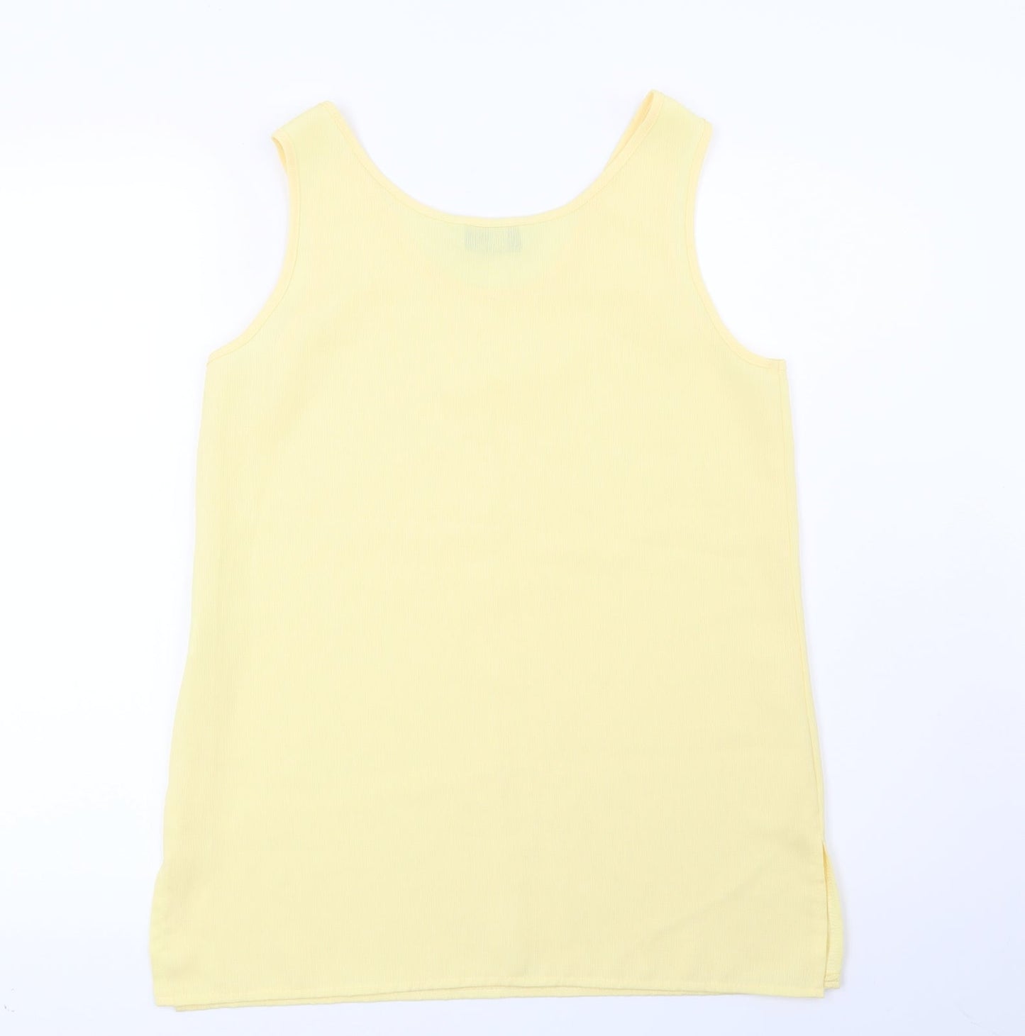 Whimsy Womens Yellow   Basic Blouse Size 12