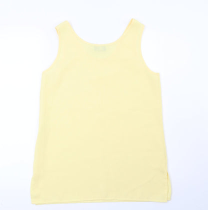 Whimsy Womens Yellow   Basic Blouse Size 12
