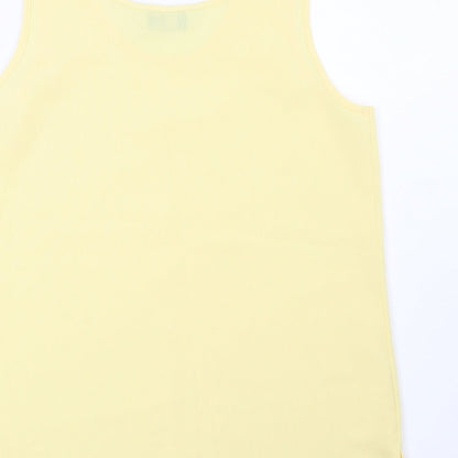 Whimsy Womens Yellow   Basic Blouse Size 12