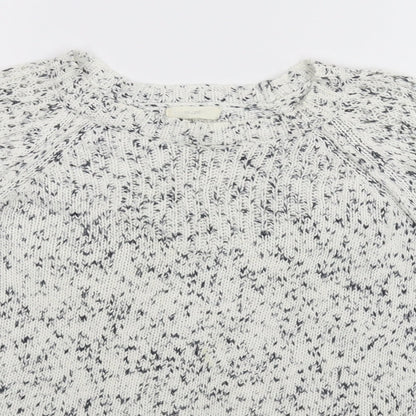 Zoe Womens White  Knit Pullover Jumper Size S