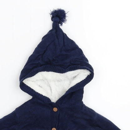 F&F Baby Blue  Knit Jacket Coatigan Size 6-9 Months