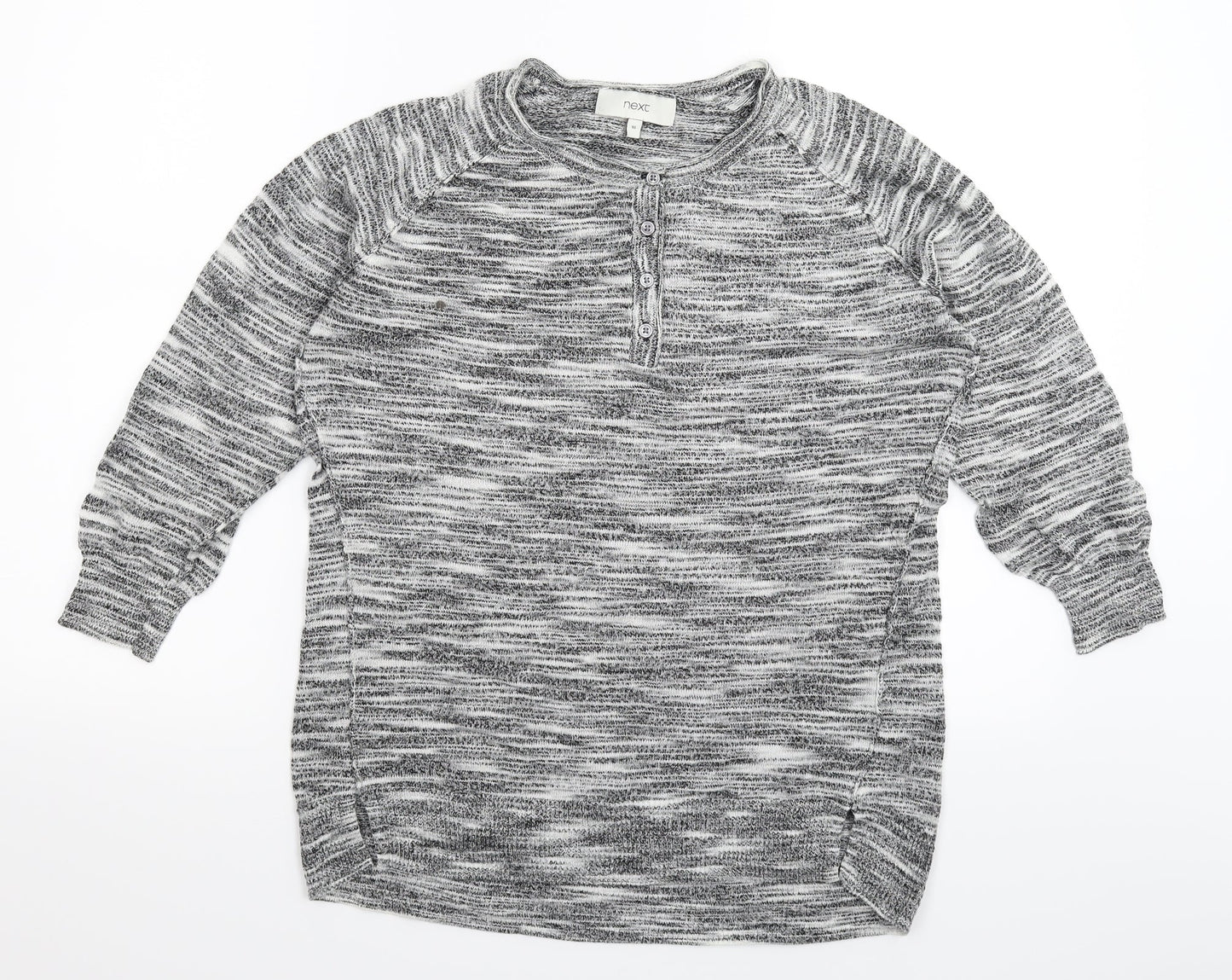 NEXT Womens Grey  Knit Pullover Jumper Size 16