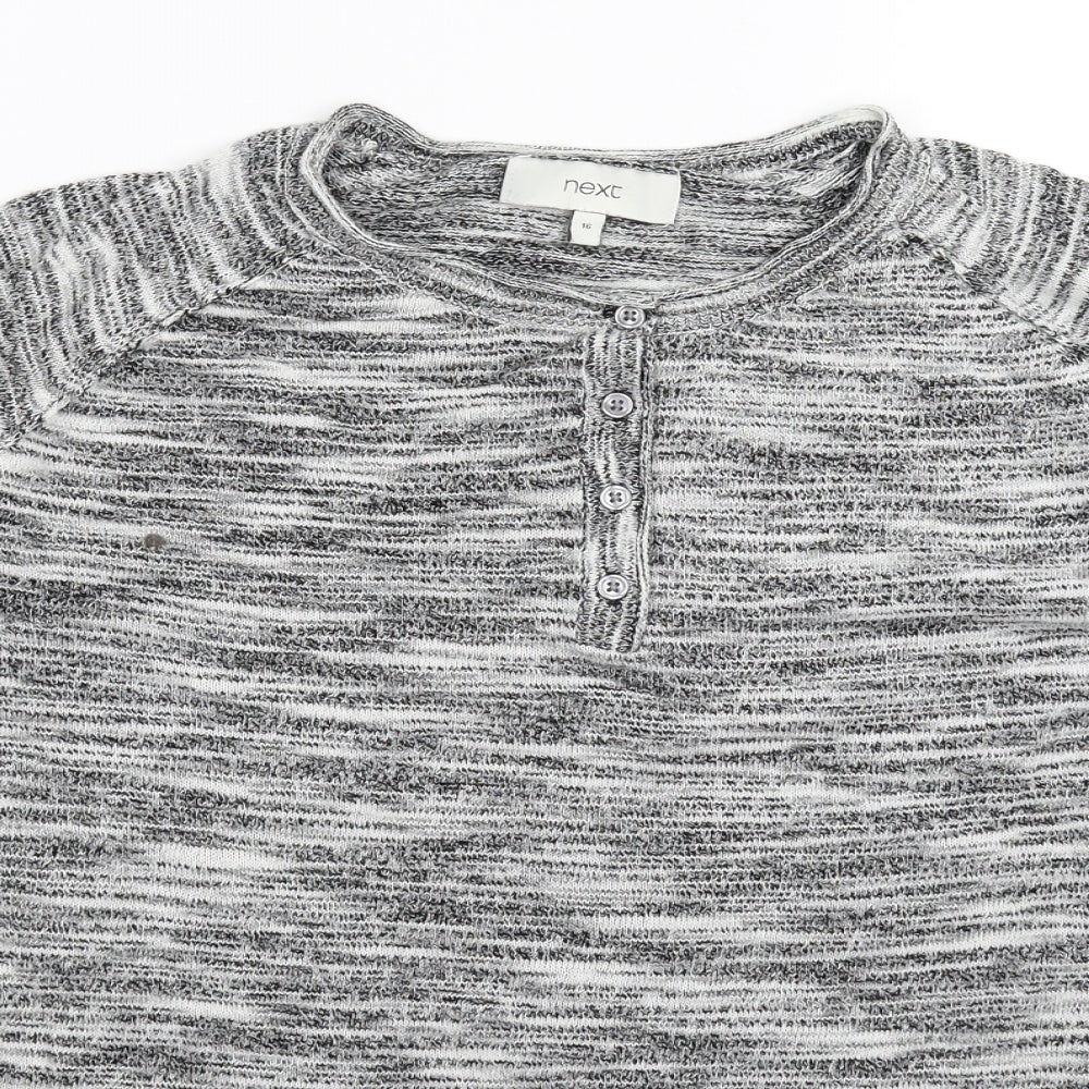 NEXT Womens Grey  Knit Pullover Jumper Size 16