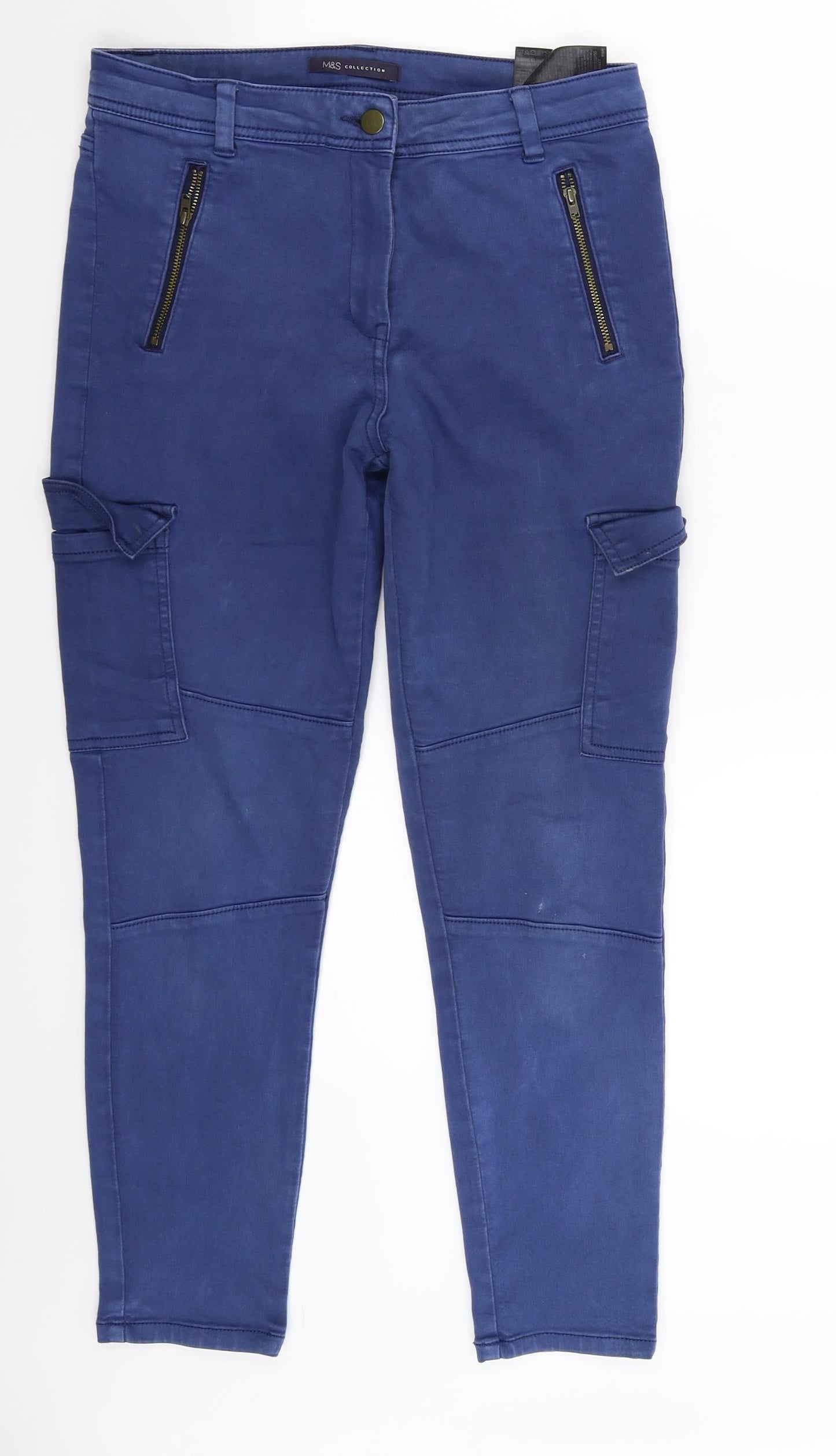 Womens UK Size 10 Marks and Spencer Extra-Slim Fit Skinny Blue Jeans