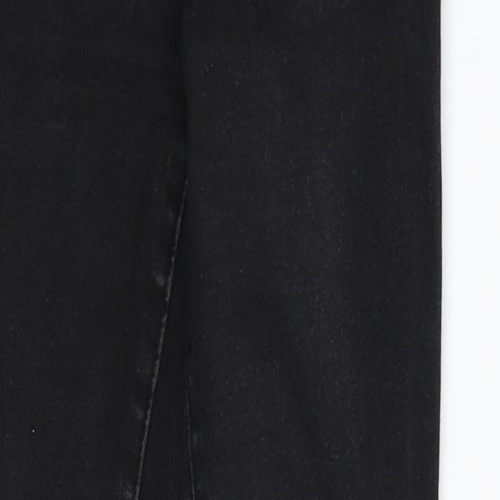 Denim Co Womens Black  Denim Jegging Jeans Size 8 L29 in