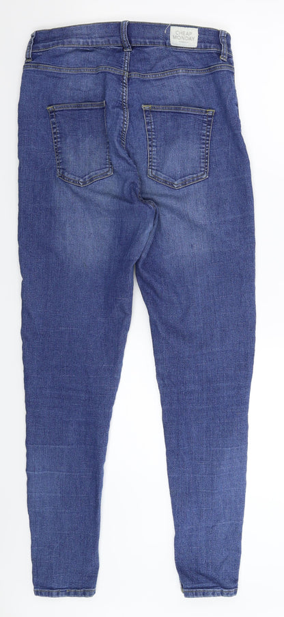Cheap Monday Womens Blue  Denim Skinny Jeans Size 30 in L28 in