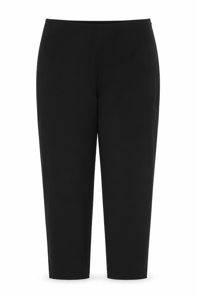 Womens UK Size 14 Preworn Slim Fit  Black Trousers