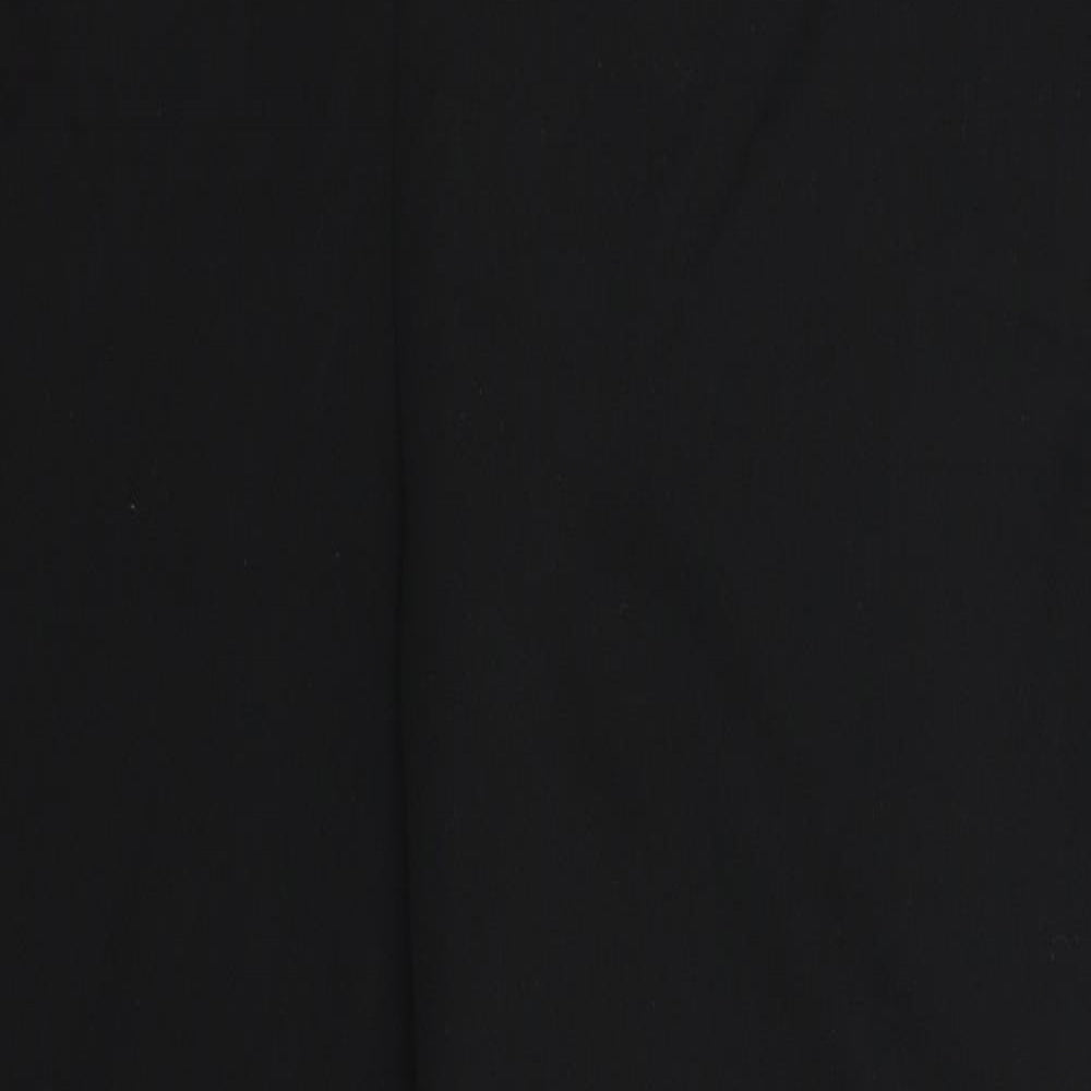 Womens UK Size 14 Preworn Slim Fit  Black Trousers