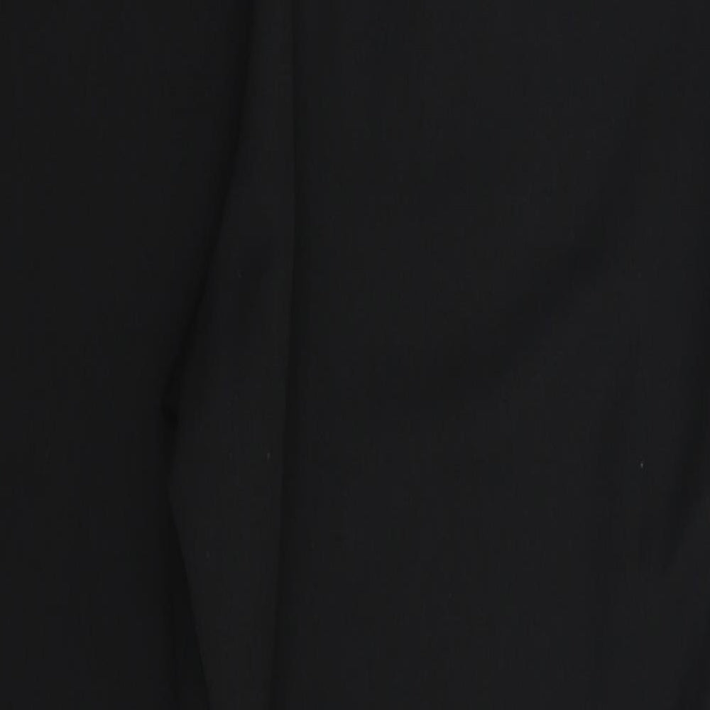 Womens UK Size 14 Preworn Slim Fit  Black Trousers