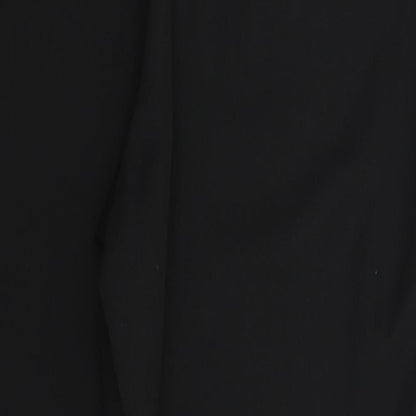 Womens UK Size 14 Preworn Slim Fit  Black Trousers